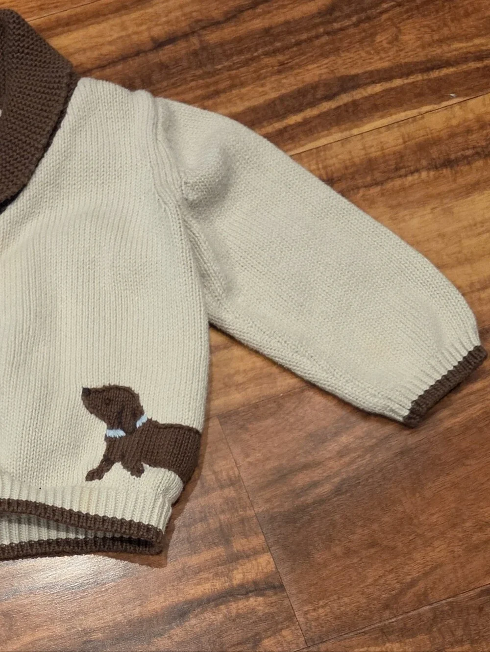 Janie and Jack EUC 6-12 Months Dachsund Bodysuit, Corduroy Overalls and Sweater